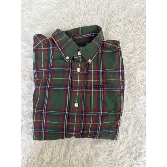 Polo Ralph Lauren Boys Sz. 7 Vintage Plaid Button Down. Cute - Picture 1 of 9